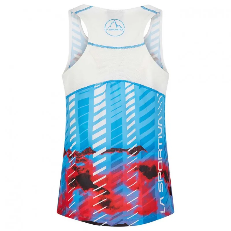 Canotta La Sportiva Sky Tank W (Malibu Blue / Hibiscus) donna